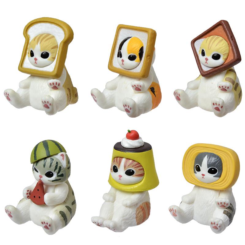 Mofusand Shark Cat Blind Box Fruit Animal Cute Mini Figures Anime Ornaments Dolls Fans Kid's Toy Model Christmas Birthday Gifts