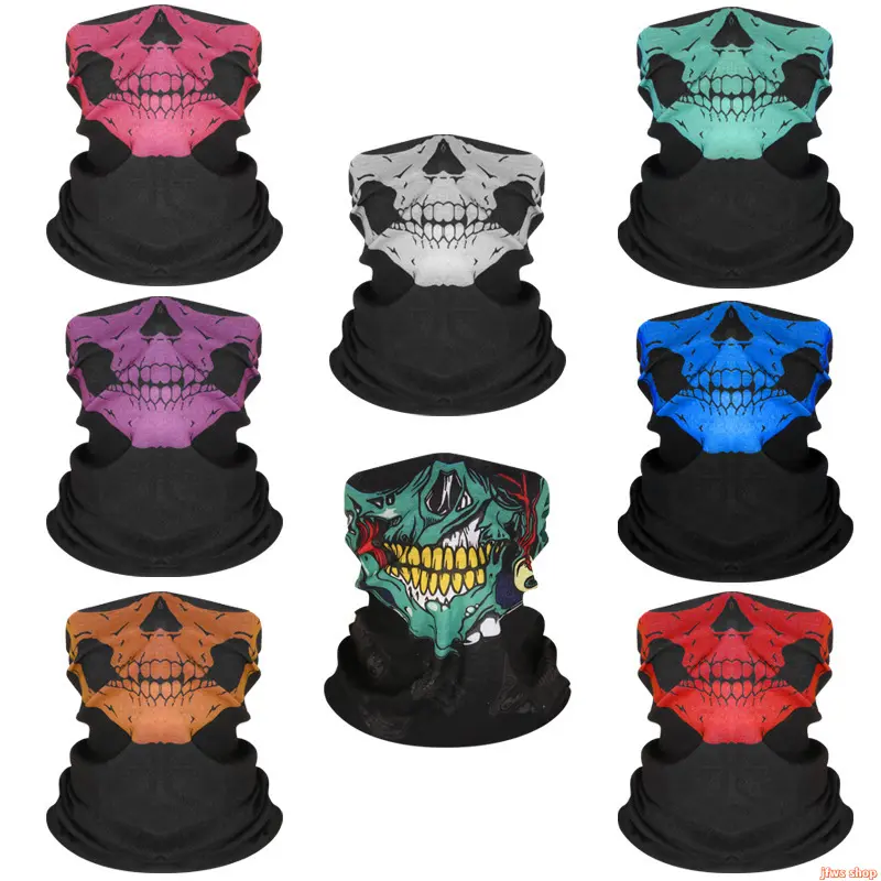 8 Pack New Motorcycle Balaclava Full Face Mask with Quick Dry 3D Helmet Liner for Men Outdoor Riding Windproof Dustproof Sun Protection Neck Gaiter US Design homeessentials