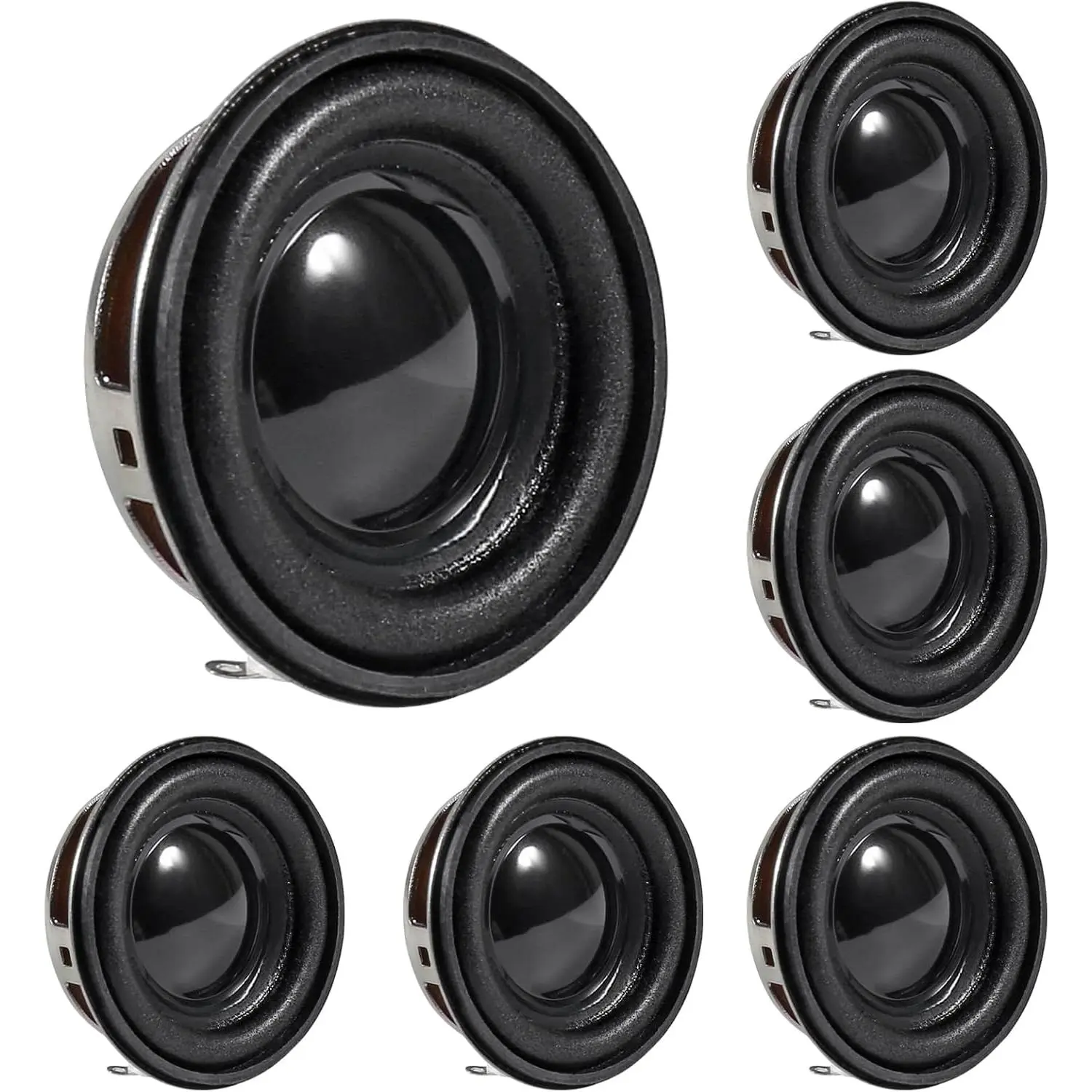6 count 1.5Inch 40MM Mini Portable Speakers 4ohm  Full Frequency Stereo Sound Small HiFi Speaker