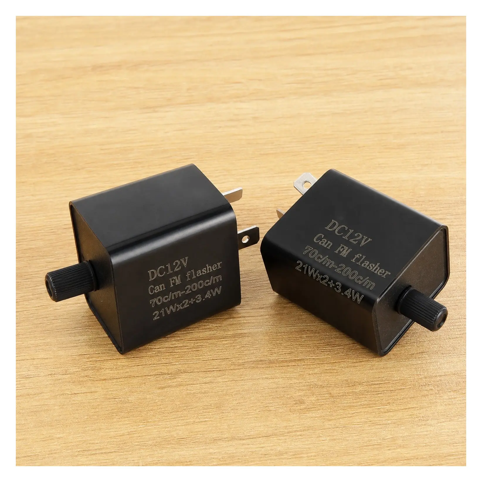 2PCS 12V 2-Pin LED Flasher Relay Adjustable Turn Signal Blinker Relay Universal for Motorcycles Electric Bicycles Dirt-BikesGift