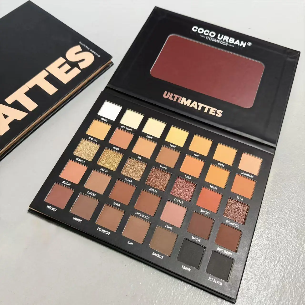 Ultra Mattes 35 Color Neutral Brown Eyeshadow Palette, Rich Blendable Nude Matte & Metallic Shimmer Shades Professional Warm Earth Tone Eye Makeup Palette for Women