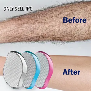 Unisex Hair Removal Tool, Body Hair Remover, Pain-Free Exfoliating Device, Reusable and Waterproof, Blue Gold Silver Colors, Designed to create smooth skin on the back, arms, and legs.Ideal Gift for Mother's Day
