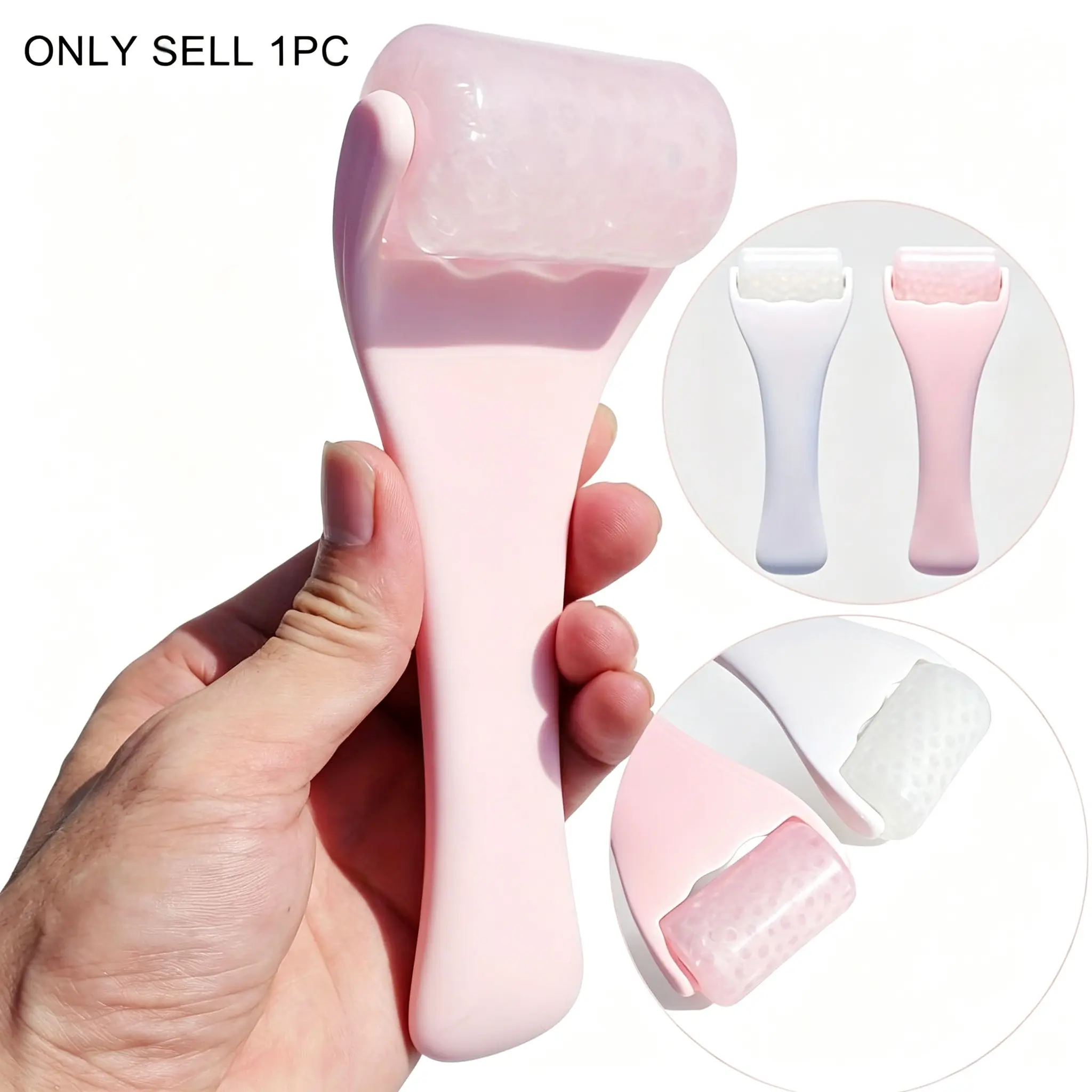 Facial care gel ice roller suitable for face and body, can be used for cold or hot compress, reusable, easy to clean, portable ice roller, Facial Care Tool. A travel facial massage roller, a great choice for gifting family for Halloween or Christmas.