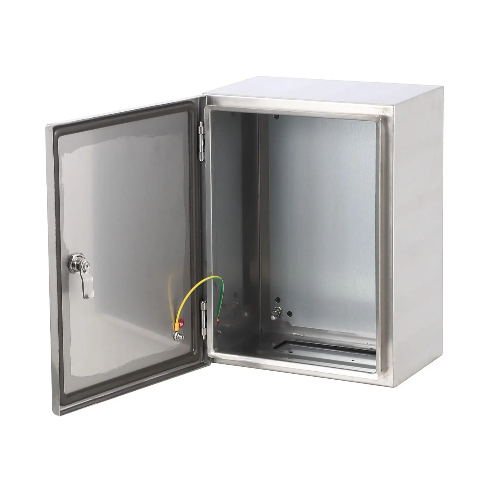IP65 Waterproof Stainless Steel Electrical Junction Box – 20x16x8 Inch Enclosure – Outdoor & Indoor Use – Mounting Plate Included – Dustproof, Weatherproof, Power Distribution Box