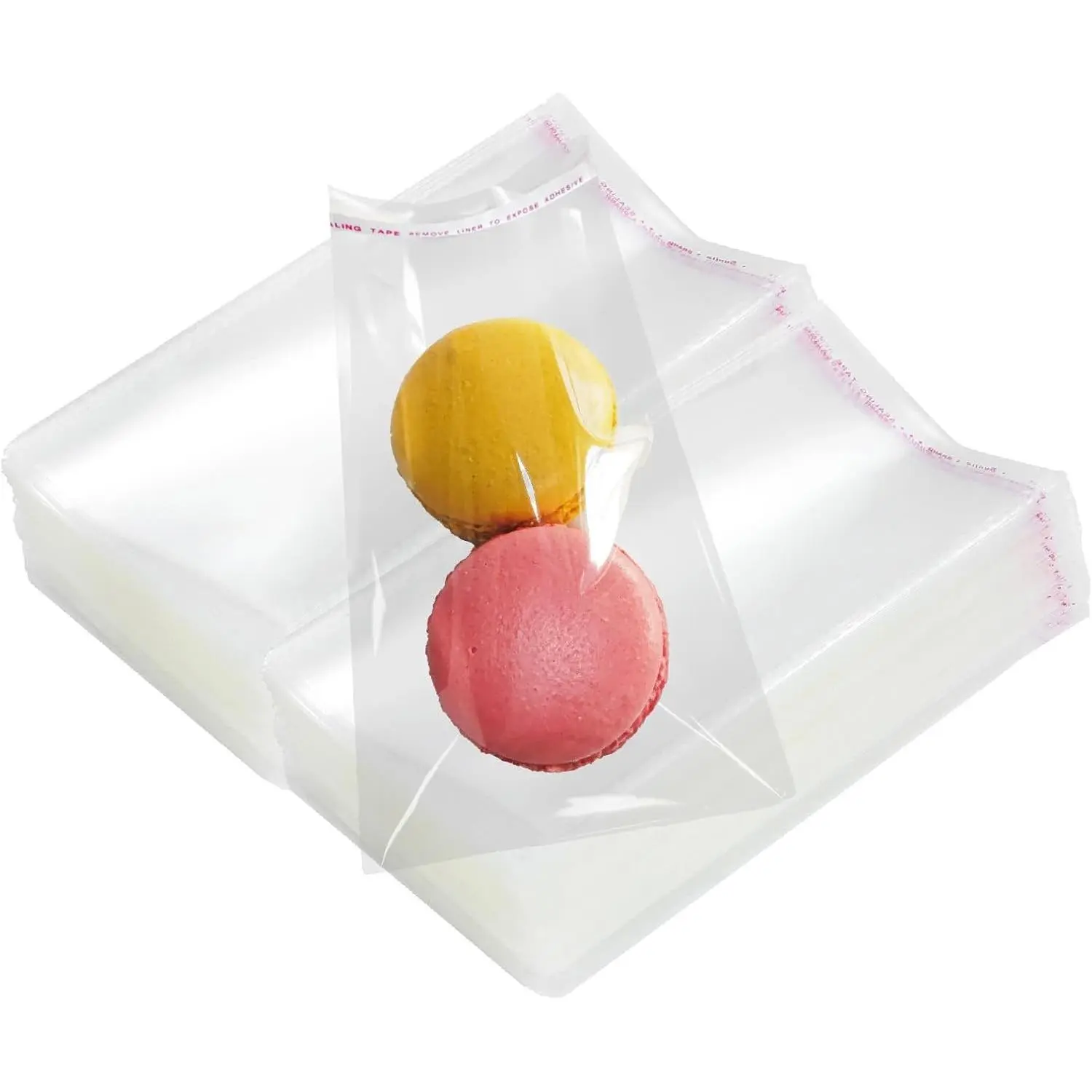 400PCS 3.2Mil Clear Self Sealing Cellophane Bags 3x5 Inches Cookie Bags Self Adhesive Resealable Cellophane Bag for Packaging Cookies Party Favors Candy Gifts Jewelry Thick