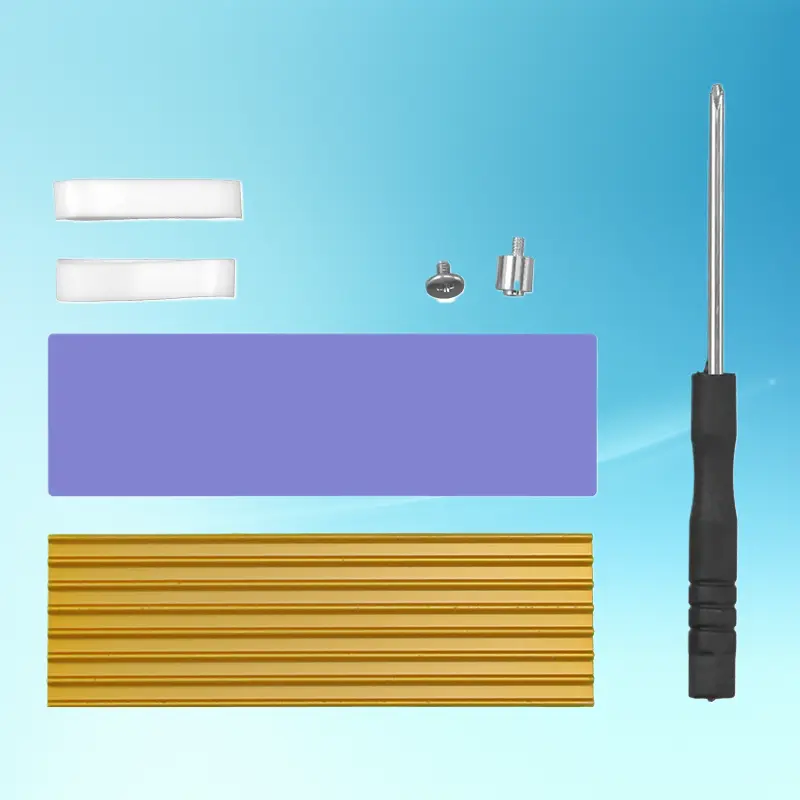 Full‑Aluminum M.2 PCIE SSD Heatsink Cooling Armor Heat Sink For 2280 Solid‑State Drives