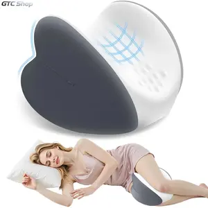New Heart-Shaped Memory Foam Knee Pillow For Side Sleepers, Removable Cooling Soft Cover Leg Support Cushion, Relieve Hip, Lower Back & Sciatica Discomfort, Ergonomic Sleep Accessory For Night Rest, Bedtime Pain Relief & All-Night Comfort