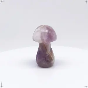 35mm Mushroom Natural Crystal Quartz Mineral Stones Amethyst Agate Clear Quartz Chakra Reiki Healing Home Graden Decoration Gift