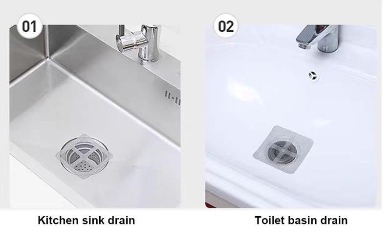 30PCS Disposable Floor Drain Sticker, Floor Drain Filter Hair Catcher Shower Drain Mesh Stickers Shower Hair Drain Catcher Stickers for Bathroom Laundry Bathtub Kitchen