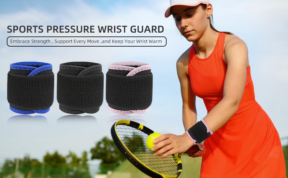 Wrist Brace, Compression Wrist Strap Support Wrist for Men & Women, Youth & Elderly, Boys& Girls, One Size Adjustable, Sports Wristband 1 PCS (Pink)