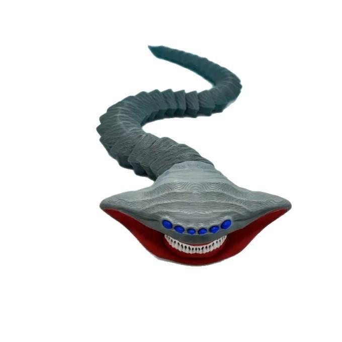 1/4pc 3D Printing Sea Eater Bloop Gran Maja Action Figure Model Toy Doll Christmas Gift Joint-movable Deep Sea Monster Figurines
