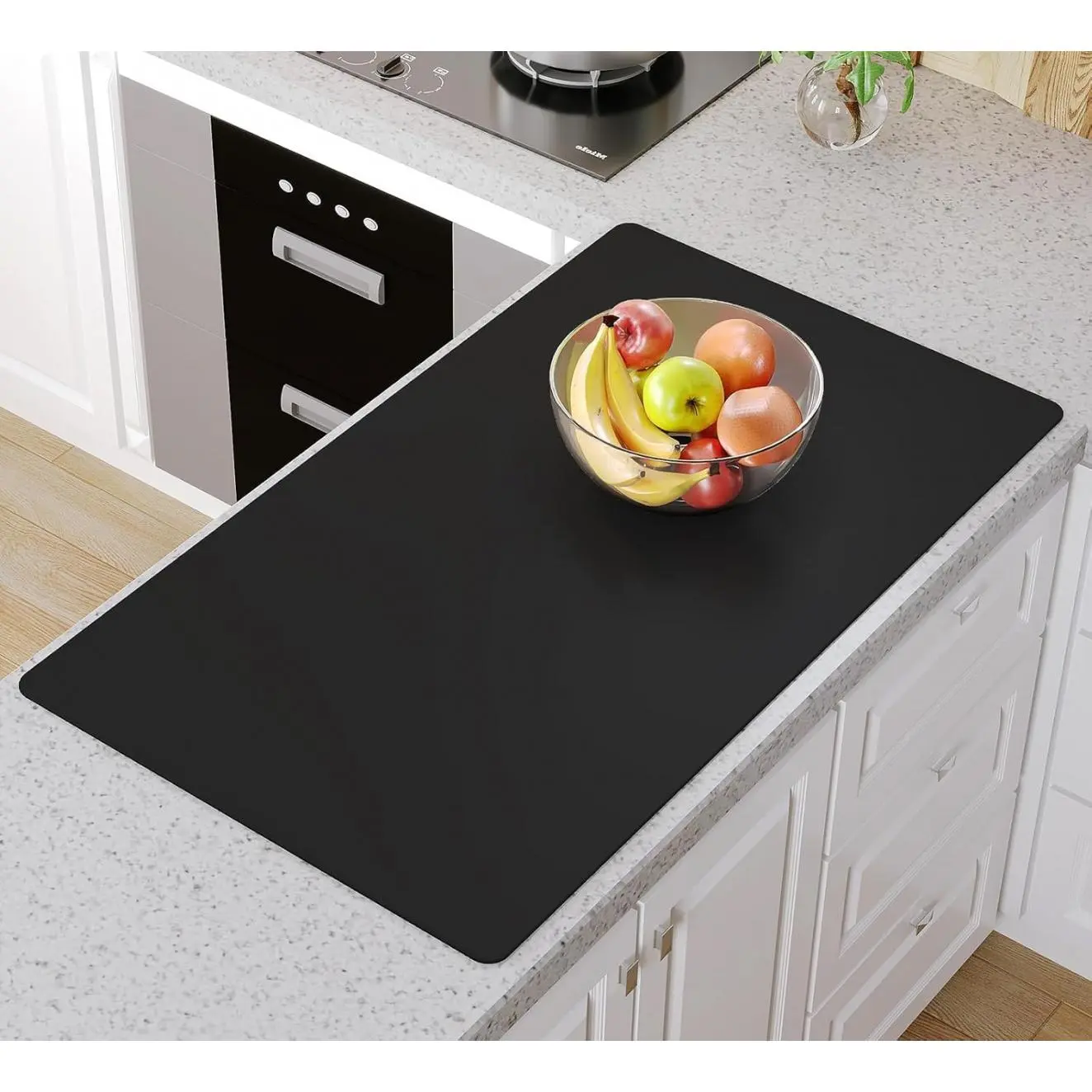 Large Silicone Mat 36"*23.6" Heat Resistant Countertop Protector, Nonstick Waterproof Craft Mat & Placemat, Washable Reusable Kitchen Mat for Counter, Durable BPA Free Food Grade Mat with No Creases for Dining Table, Baking, Painting, Playdoh
