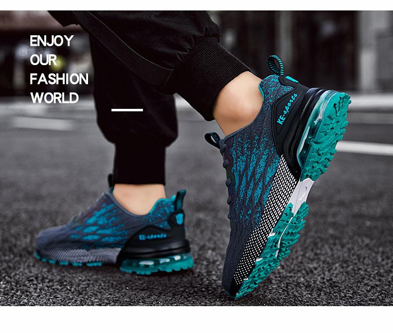 Mesler Men's Sporty Solid RoundToe Laces Trainers, Fashionable Lace UpFront Mesh Breathable Comfortable Sports Air Running Shoes Sporty Lightweight Breathable Running Shoes For Exercise & Daily Wear