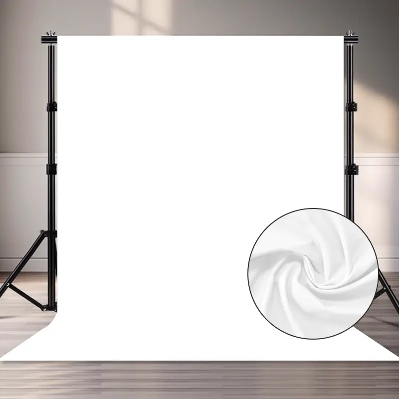 (1.5-2 m/59.06-78 inch) (2-3m/78.74-118 inch) (3-3m/118.11-118 inch) (3-4m/118.11-157 inch) White Photographic Background for Portrait Purpose Multifunctional White Photographic Background | Ideal for festive events and multipurpose settings