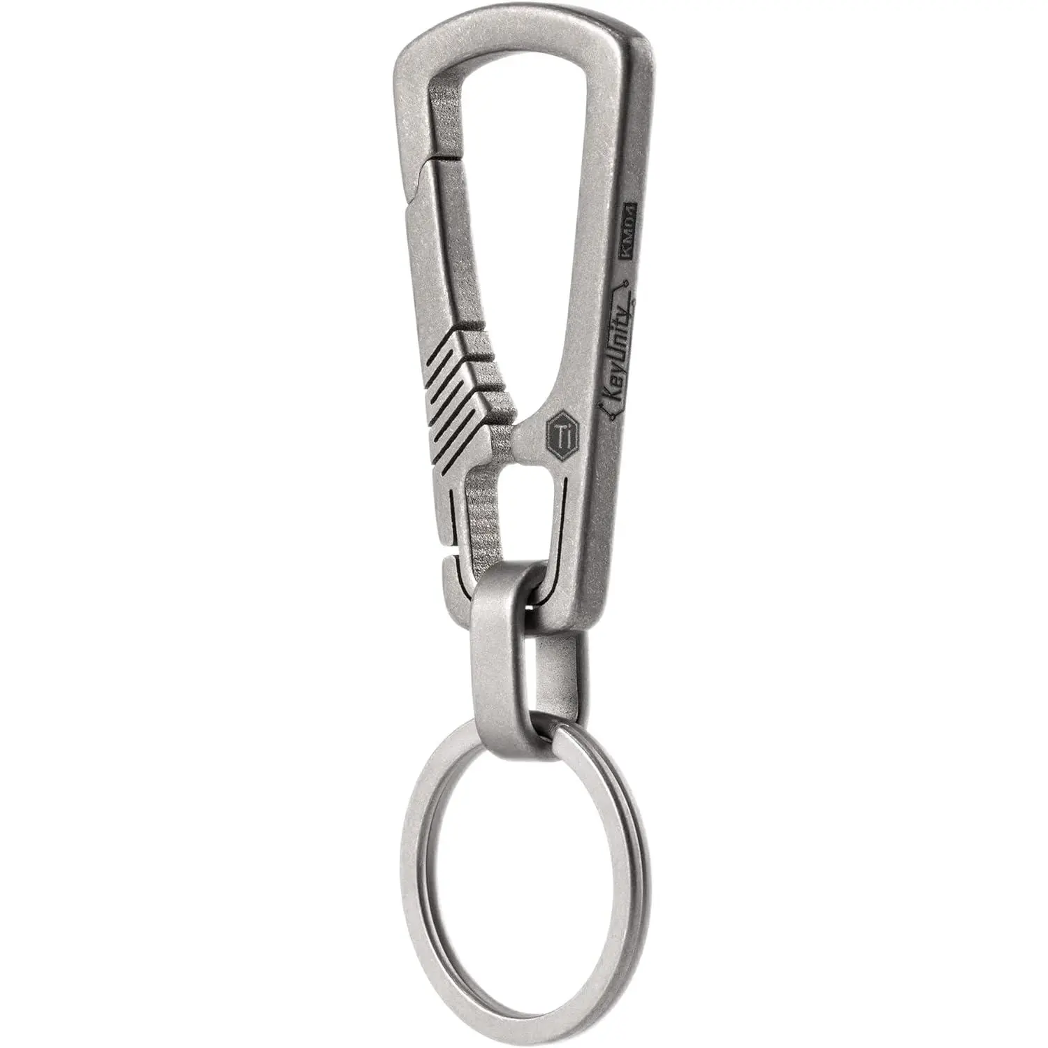 Titanium Carabiner  Clip, Quick Release EDC Key Holder Organizer with Key Ring
