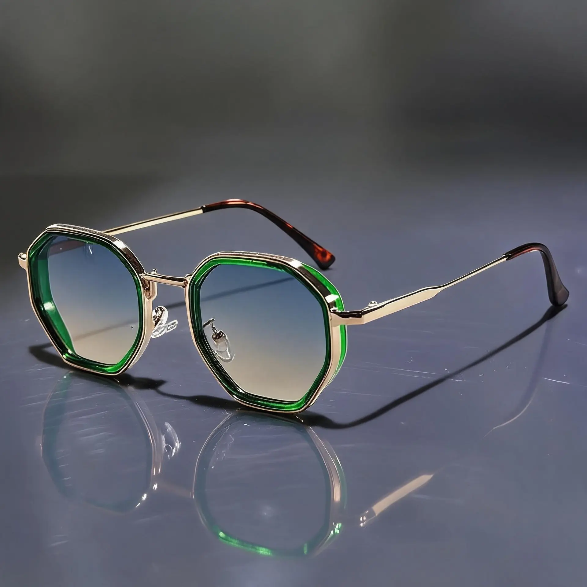 3/1-pack Trendy Vintage Sunglasses for Women, Y2K Square Rectangle Fashion Eyewear with Colorful Transparent Frame & Gradient Lens, Stylish Summer Shades