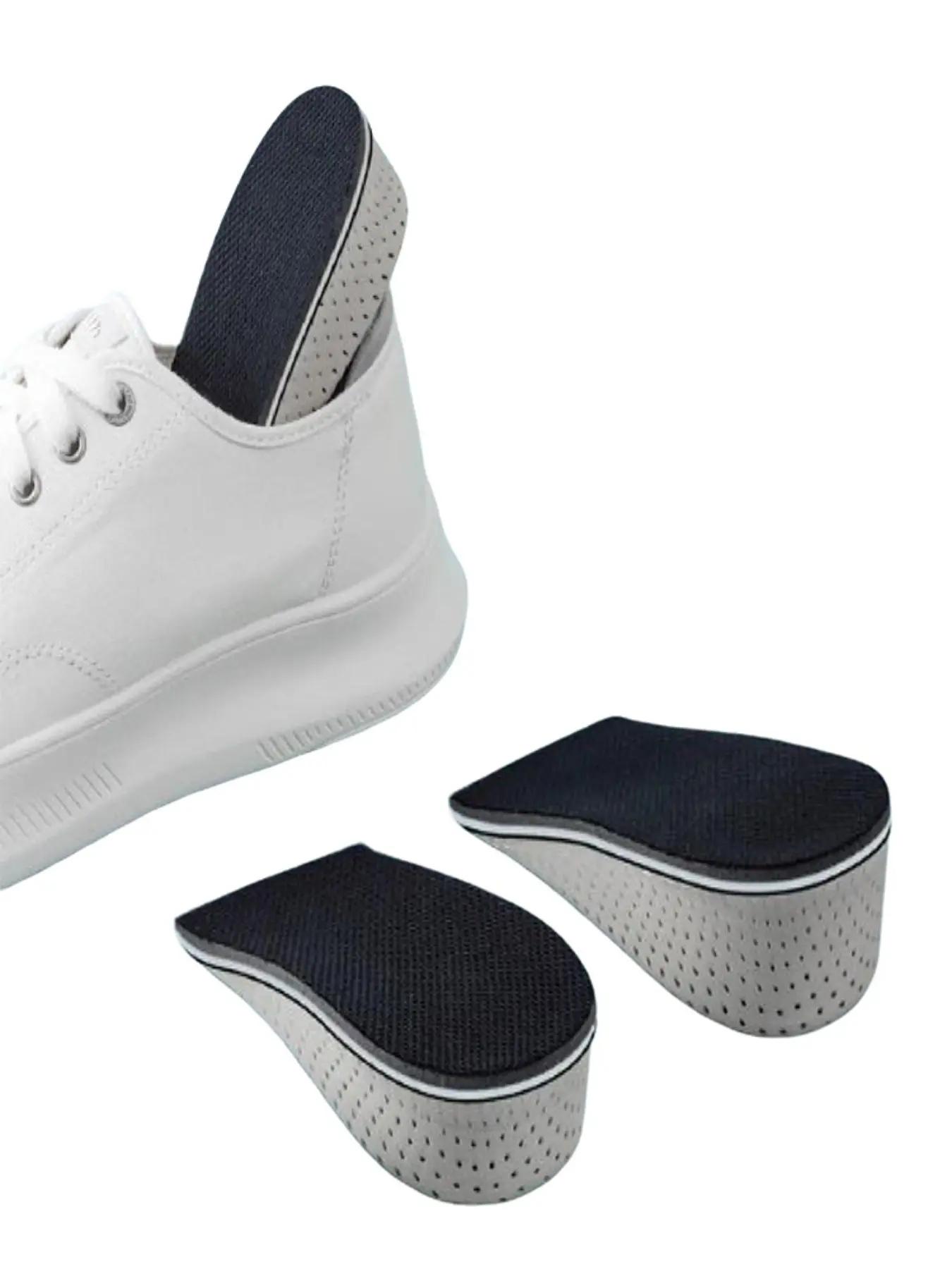Unisex Boots Height Increasing Insoles, Comfortable Breathable Anti-Odor Half Pads, Small Feet Friendly Non-Saggy Design