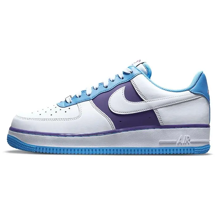 Nike NBA Air Force 1 Lakers Low-Top Basketball Shoes for Men – White and Purple, 75th Anniversary Edition Verifiable, with credentials and supporting global authentication