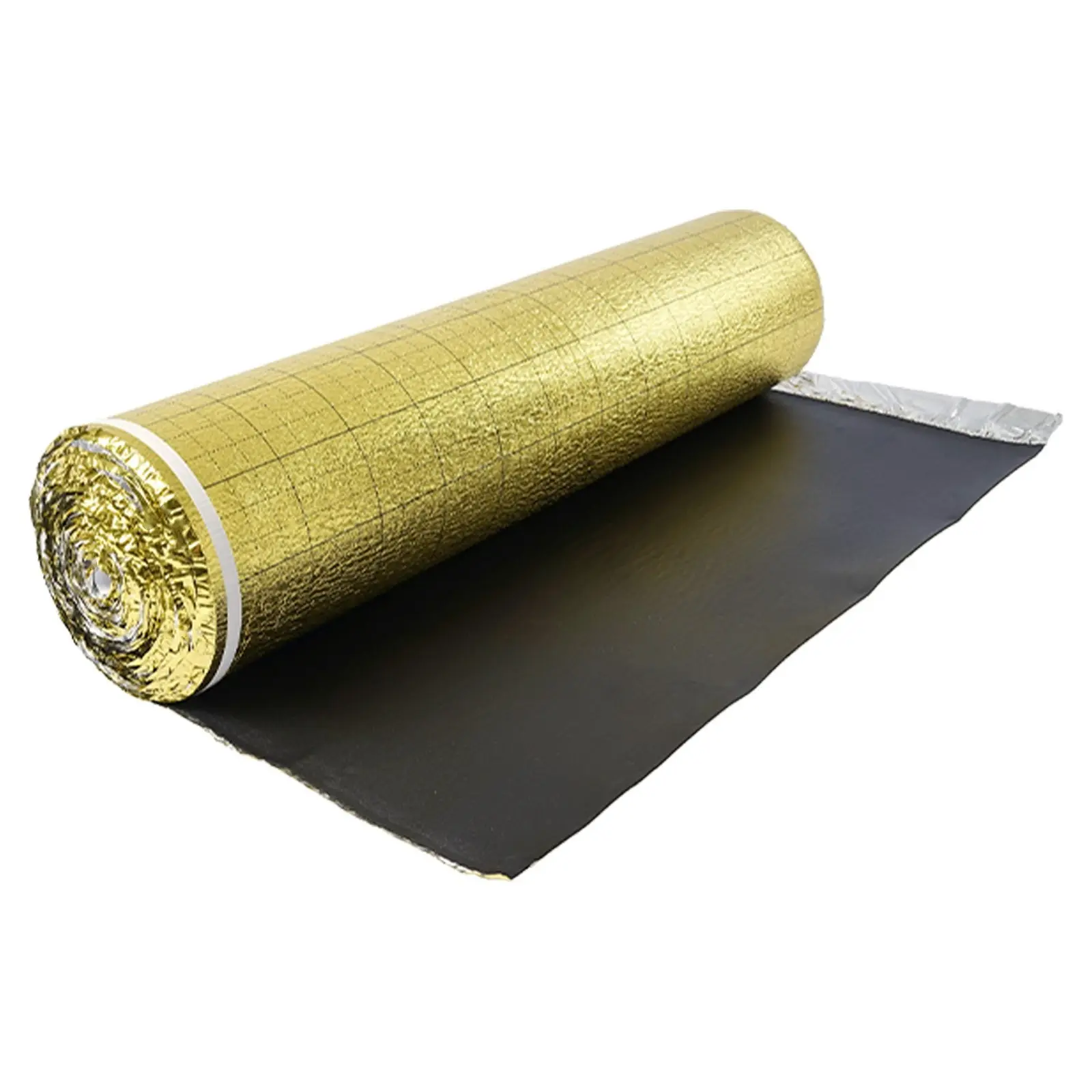 Floor Underlayment Roll, 200 Sq Ft Coverage, 3mm Thick Vapor Barrier And Soundproofing Insulation For Laminate, Hardwood, And Tile Floors, Gold Finish, Moisture Protection, Easy Install, Durable Noise Reduction