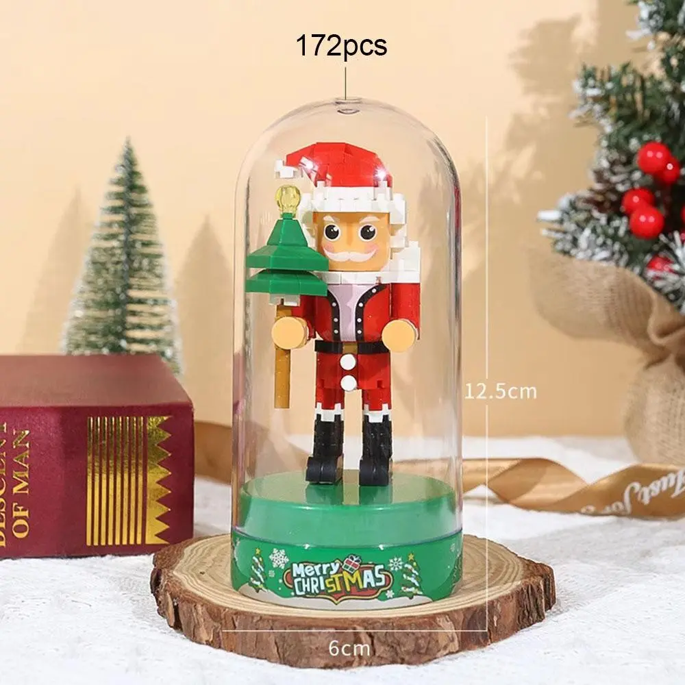 155 Piece Nutcracker Series Building Blocks Set, Home Decor, Desktop Ornament, Christmas Party Gift, Unisex Toy