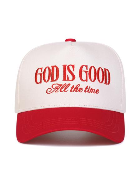 Unisex God Is Good Five-Sided Classic Baseball Cap, Adjustable Outdoor Sun Protection Hat, Casual Travel Beach Vacation Headwear for Men Women