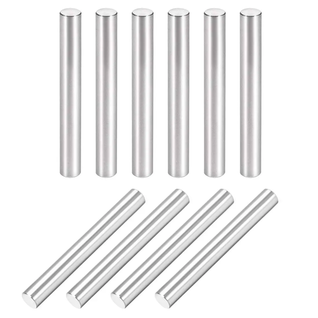 10 count 6mm X 50mm Dowel Pin 304 Stainless Steel Cylindrical Shelf Support Pin Fasten   Tone