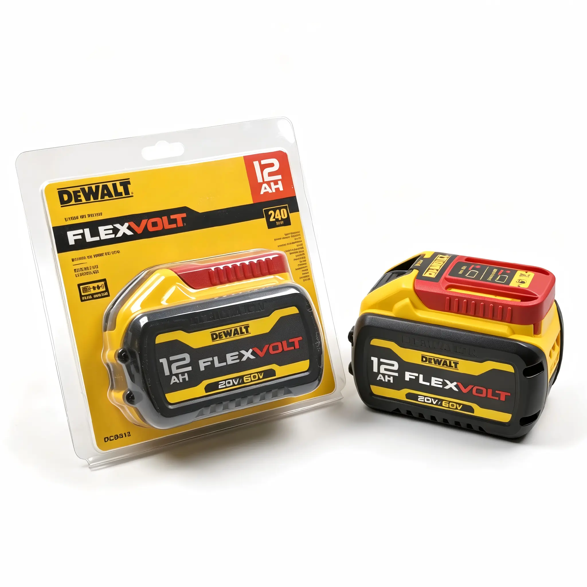 DEWALT FLEXVOLT 12.0 Ah Battery, 20V/60V MAX, Long-Lasting Power Accessory for Heavy-Duty Tools