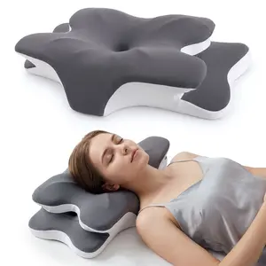 100% memory cotton pillow breathable skin-friendly fabric, available in all seasons, removable and washable, more hygienic, leaving space under the wings for the arm, sleeping on the side without pressing the hand without hand numbness, reducing the numbe