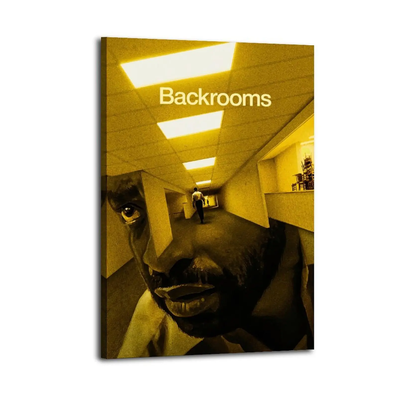 Backrooms Canvas Prints | Bedroom Art | Bathroom Art | Trendy Wall Art | Funky Wall Art