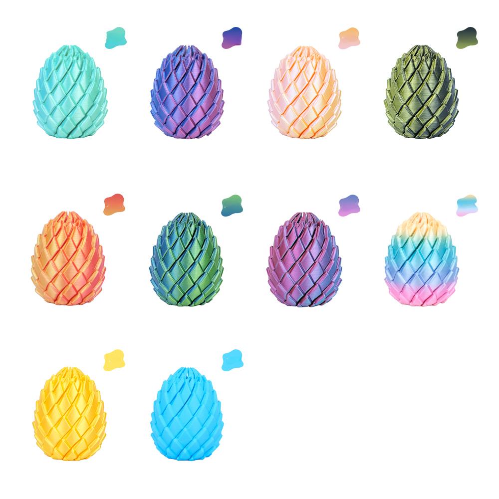 Twisty Fidget Egg Dragon Eggs Slime Stress Ball Toys, 3D Printed Desk Toy Fidget Spinner Gadget, Fun Easter Egg Basket Stuffers, Cool Birthday Gifts & Party Favors for Kids Girls Boys, Anxiety Relief Sensory Toy for Home School Office