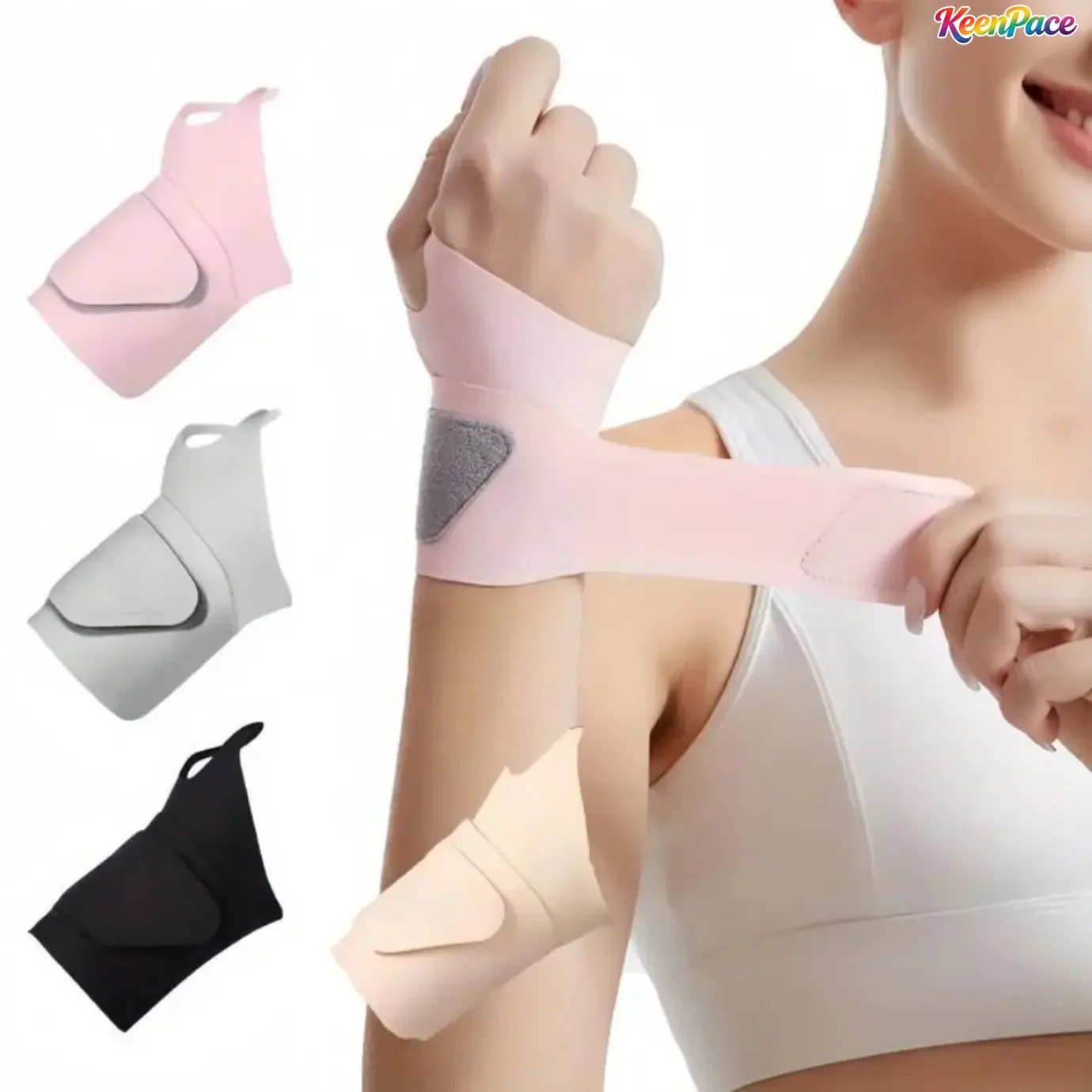 2026 NEW Unisex 4-Pack Ultra Thin Nylon Adjustable Compression Wristbands, Lightweight Breathable Unisex Wrist Support, Comfort Daily Accessory For Outdoor Sports Training, Household Chores And Summer Daily Activities