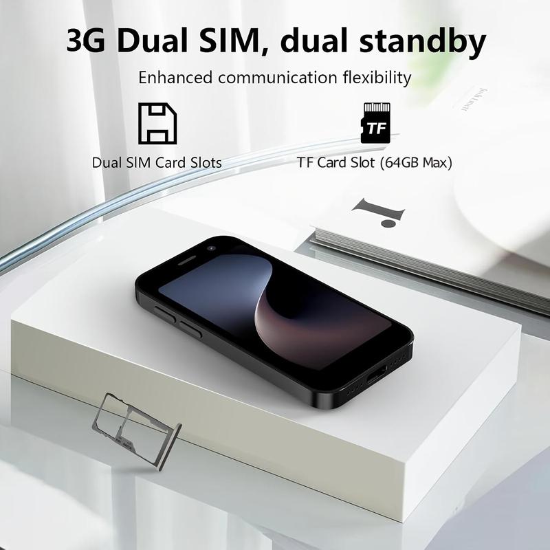 Student Mini Smartphone with 3-Inch HD Display, 2gb RAM, Dual Sim, 900mah Battery, Android System, Compact Design, Ideal for Studying