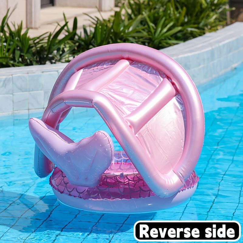 Mermaid Tail Inflatable Swimming Ring for Kids, Durable PVC Floating Pool Toy, UV Protection, Perfect for Water Games and Pools