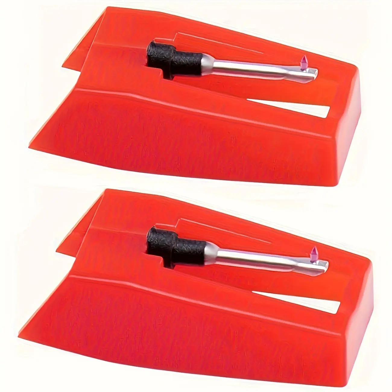 2pcs Stylus/ruby Stylus for Vinyl Record Players, Compatible with All Turntables, Analog Vinyl Record Accessories Replacement Stylus