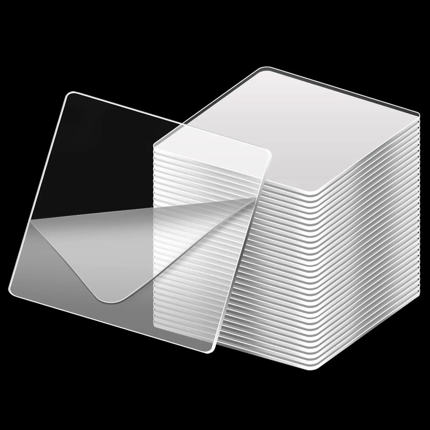 Double Sided Adhesive Pads for Mounting, 120 count Clear Mounting Tapes Square Pre-Cut  Sticky Tack for Metals Papers Door Glass  Wall  Carpet Fixing(1.6 inch)