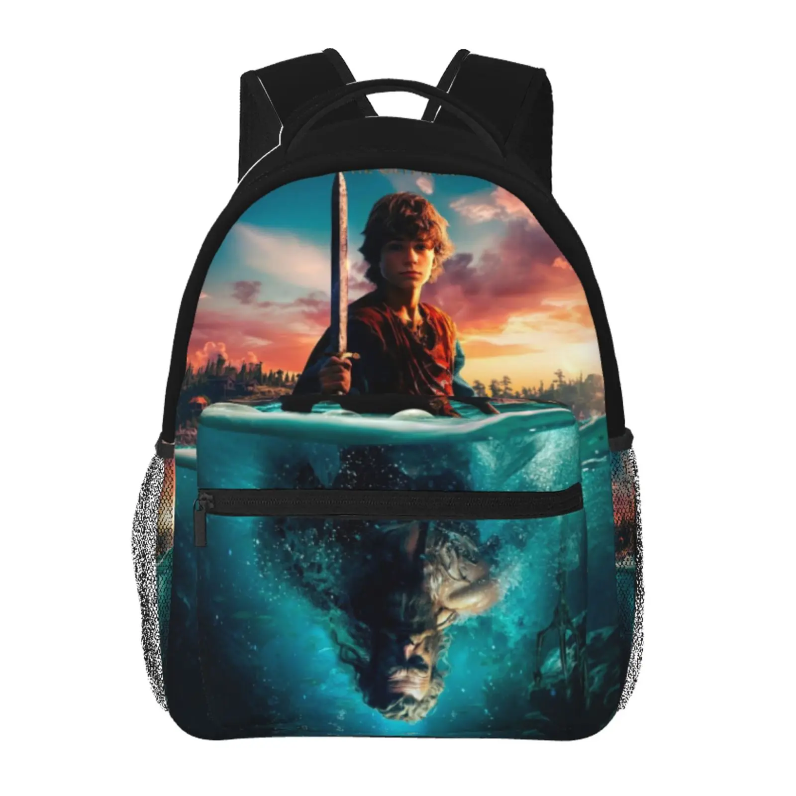 percy jackson4 backpack, anime bookbag cartoon lightweight backpacks,adjustable straps book bags for teens girls boys, fashionable unisex school bag, kids bags for office travel college work school, gift