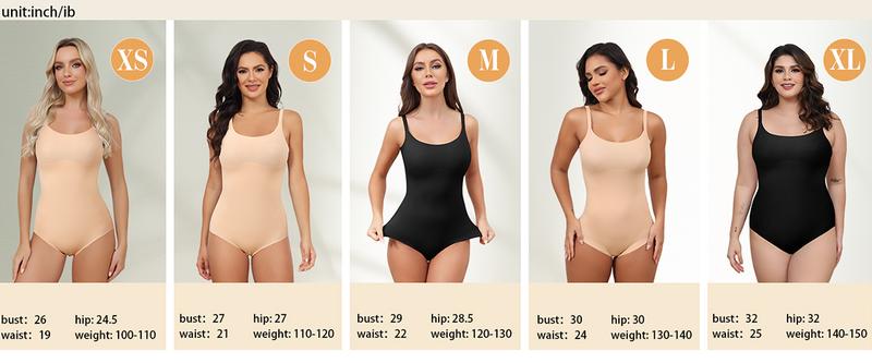 LEVAO Shapewear Bodysuits for Women Tummy Control Seamless Sleeveless Body Shaper Body Suit XS-XL LEVAO Shapewear Bodysuits for Women Tummy Control Seamless Sleeveless Body Shaper Body Suit XS-XL