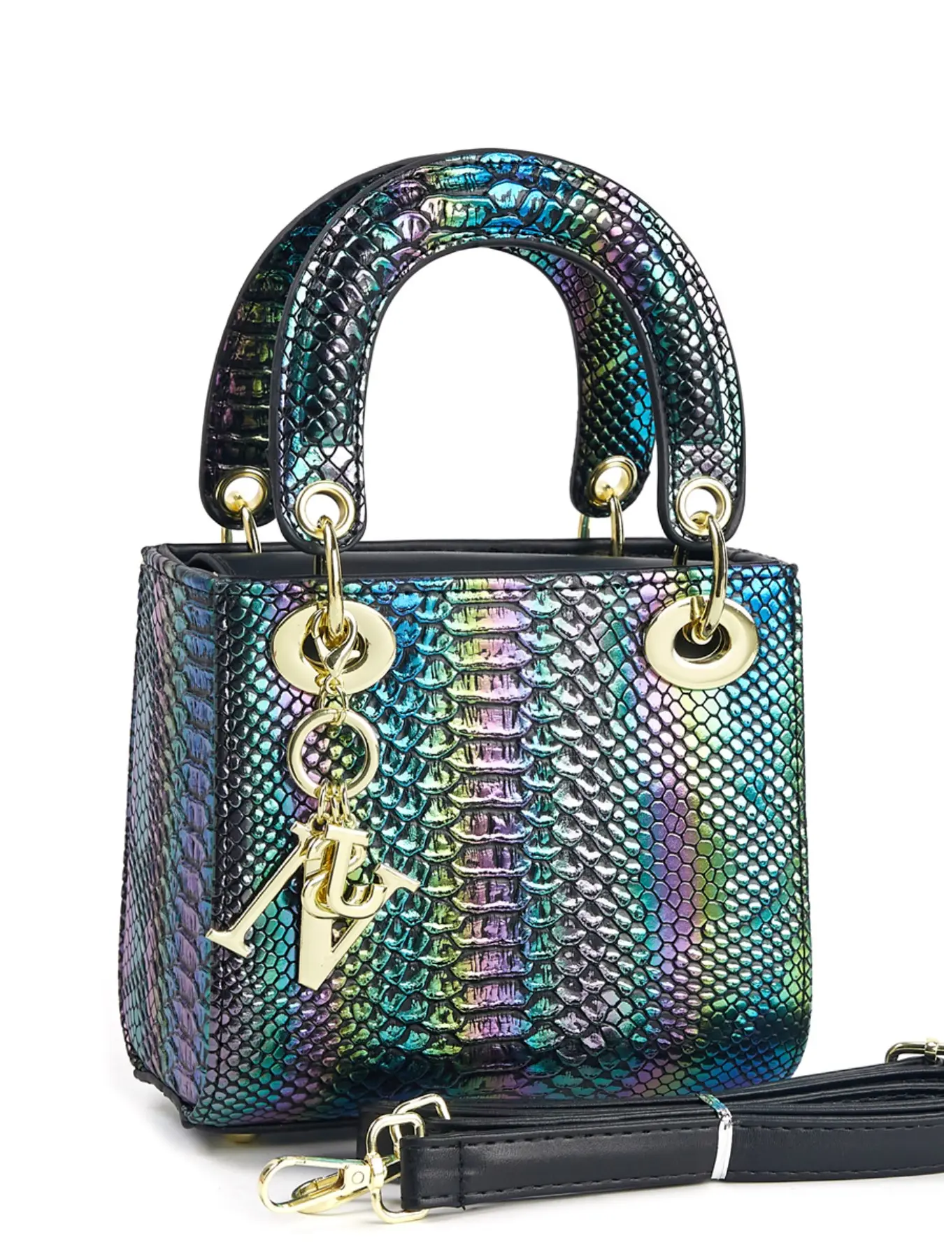 Women's Messenger Bag Set, Large Capacity PU Material, Gradient Small Square Bag, Shoulder Crossbody, Multiple Colors, Birthday Gift