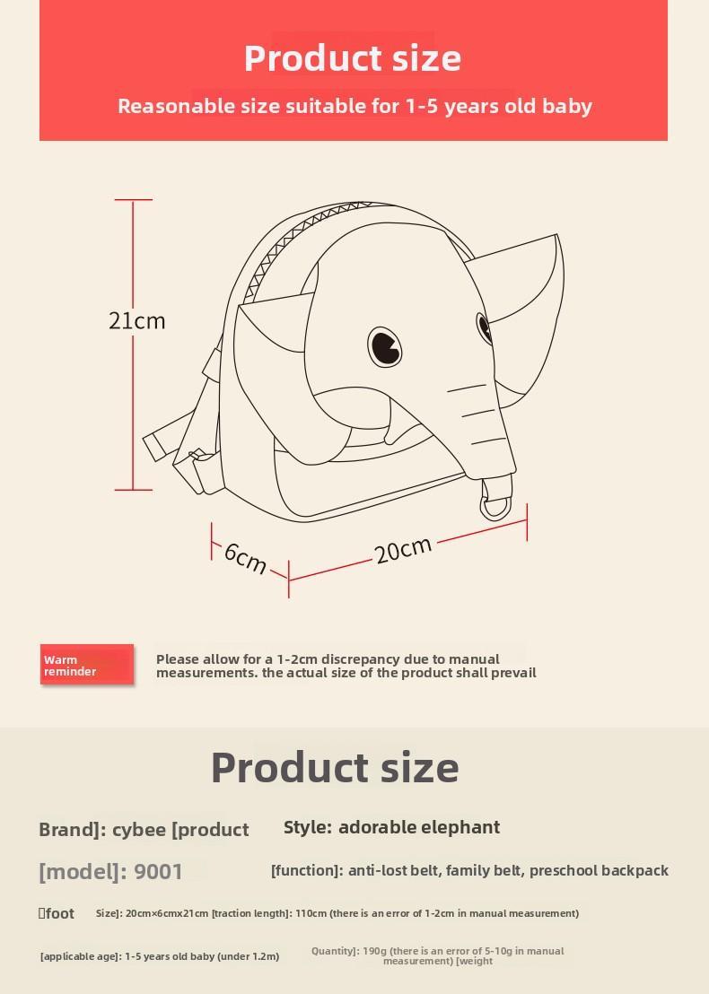 Super Cute Anti-Lost Backpack | Mini Rucksack with Traction Leash, Wrist Link & Security Lock with Key, Portable Lightweight Travel Backpack