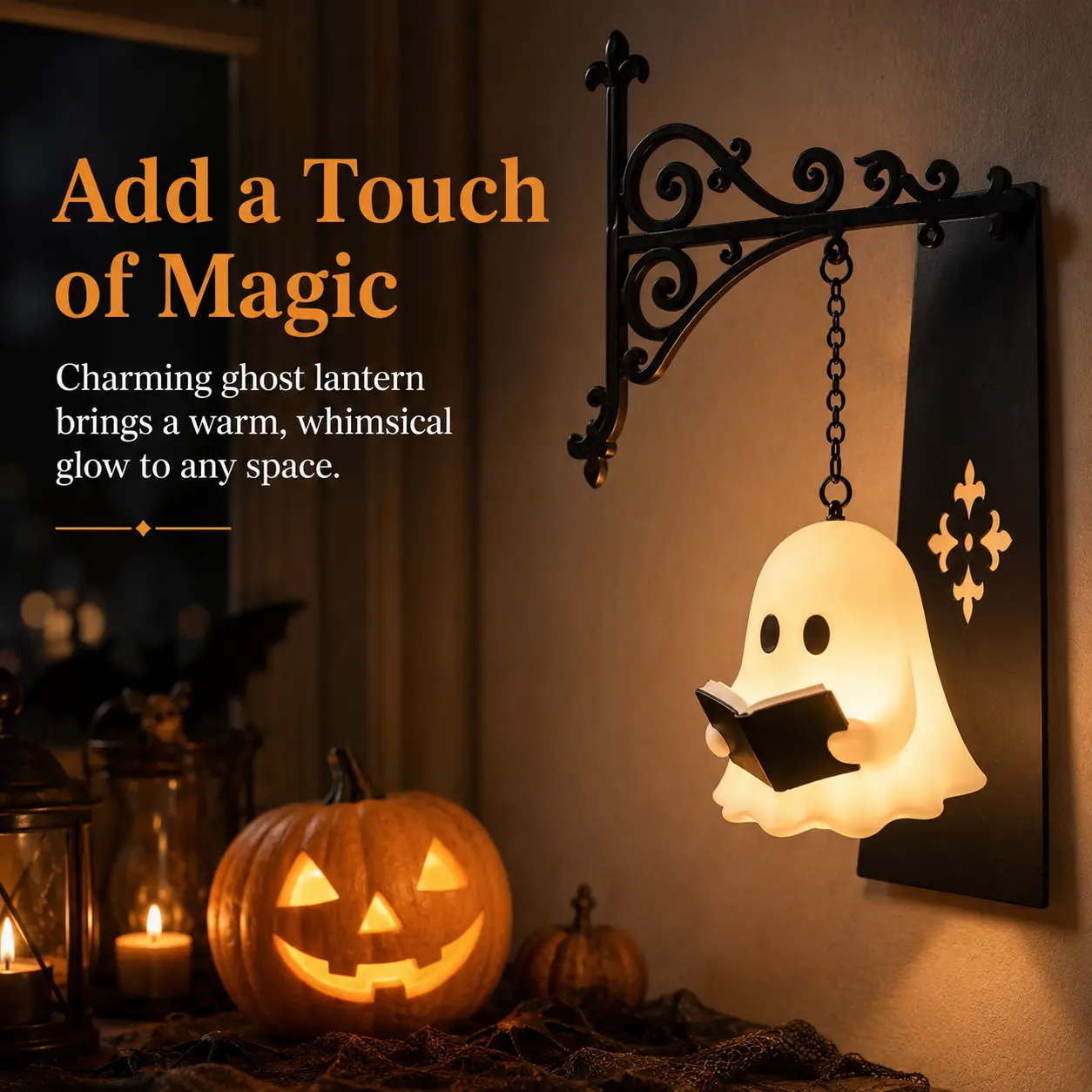 Warm LED Hanging Bookshelf Lantern - Cozy Lighting Indoor Light, Illuminating LED Home Decor Room Decor for Reading Nooks, Library Shelves, Halloween Gift for Book Lovers, Home Decor Items-YY2