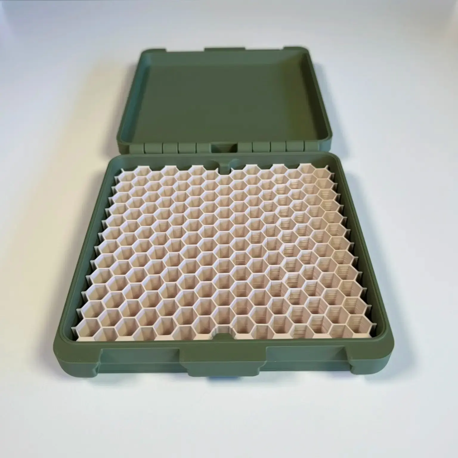 3D Printed Plastic Storage Box for 9mm, Durable and Space-Saving Design, Ideal for Organizing Small Items, No Firearms or Ammunition Included