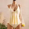 Women's Fashion Tankini Swimsuit, Stylish Two-Piece Swimwear, Comfortable Beachwear, Perfect for Pool Parties and Vacations, Swimwear Beach Outfits, Tankinis Set