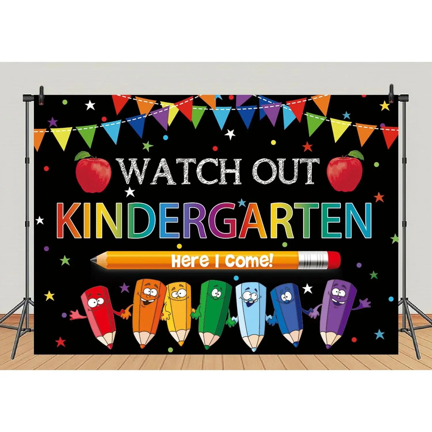 to School Backdrop Watch Out Here I Come  Photography  of School  Backdrop  Classroom Decoration Photo Props(8x6FT)