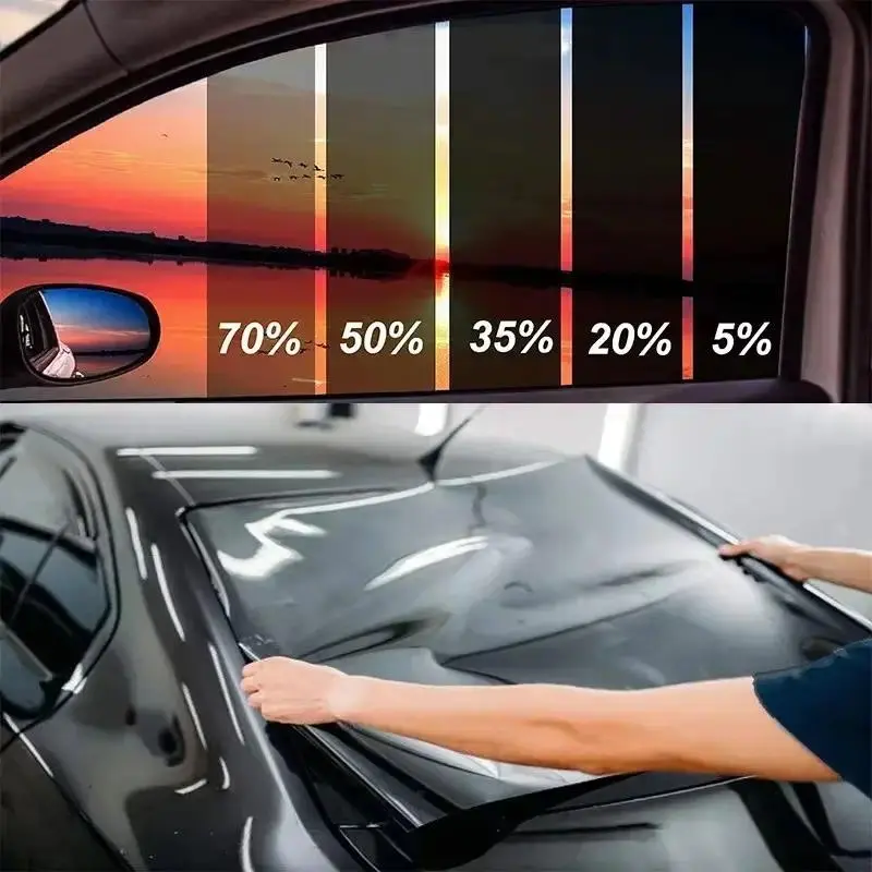 Yitape Car Window Tint Film, 5%, 15%, 50% Transparency Options, 20x10 Feet Large Size, for Front Rear Side Sunroof Upgrade