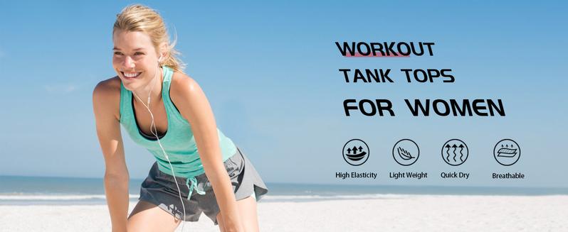 6 or 5 Pack Workout Tank Tops for Women, Athletic Racerback Sports Tank Tops,  Sleeveless Dry Fit Shirts singlet quick  jersey 25 26 away hazel sweatsuits UV Protection Women's Running Shirts half  tights  running loose    shirt compression