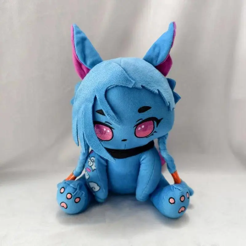 30cm Sky02 Aoshu Caitlyn Vi Jinx Plush Cosplay Cartoon Soft Fill Doll Halloween Christmas