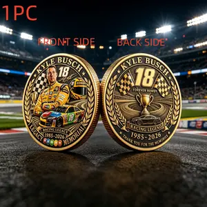 1PC Pocket Coin Challenge Coin Collectible Coin Racing Theme Alloy 3D Relief Champion Heritage Decorative Medal Motorsport Souvenir Gift For Racing Fans Friends Family Birthday Holiday Anniversary Collection Commemorative And Decorative Collectibles