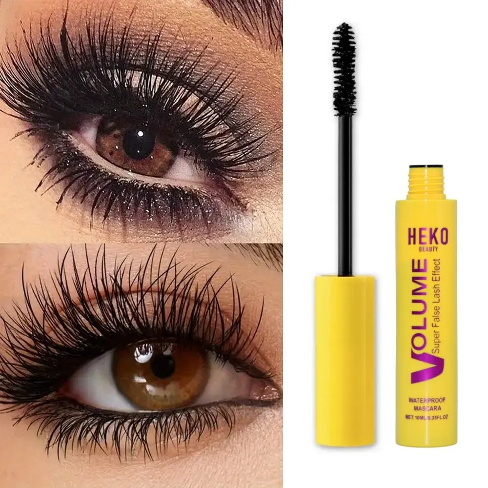 Smudge-Proof Mascara Waterproof Sweatproof Natural Voluminous Curl Long-Lasting Eyelash Makeup 10ML