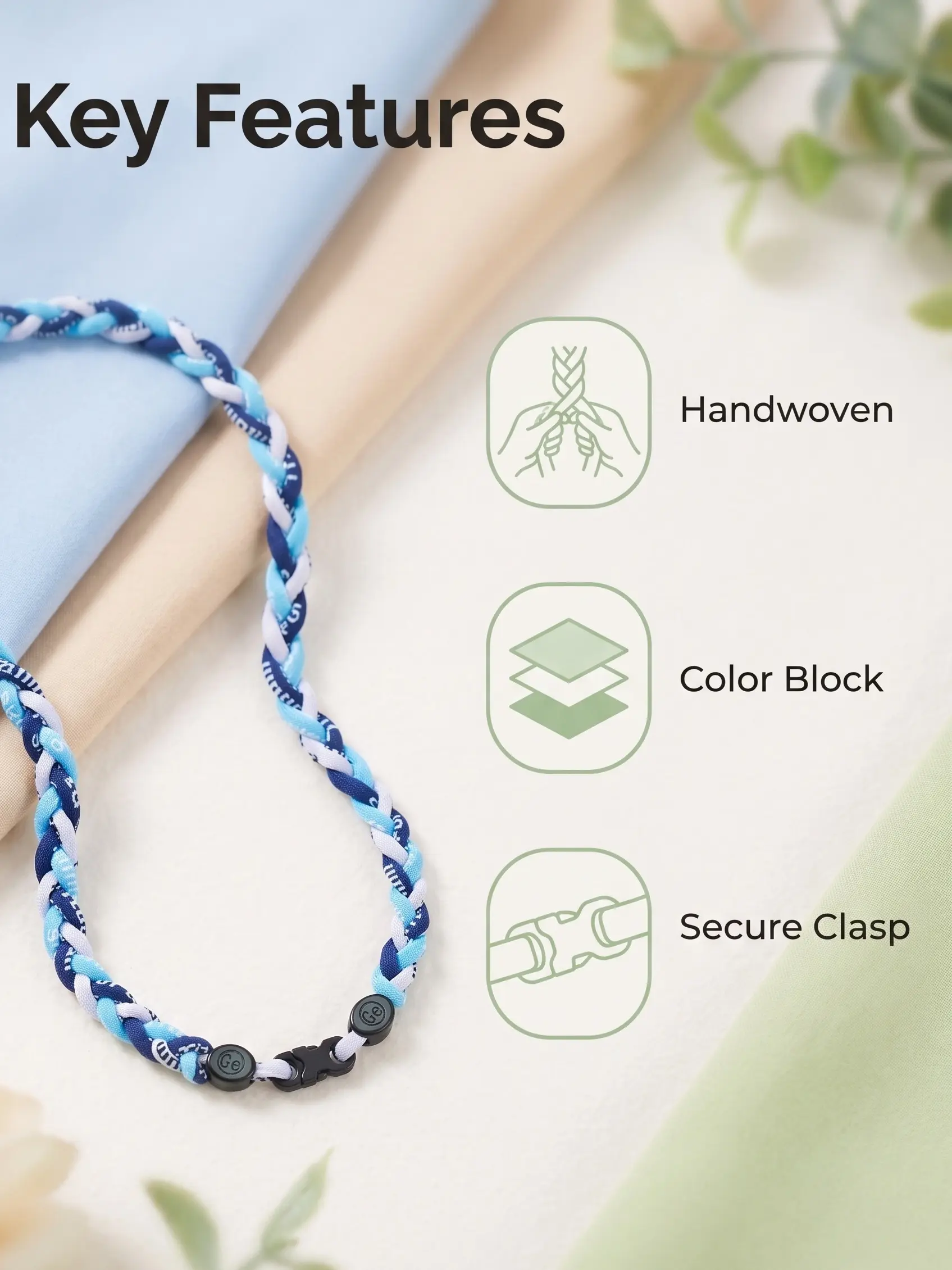 Three-Color Braided Baseball Football Basketball Rope Necklace, Unique Sports-Themed Jewelry, Perfect Gift for Fans