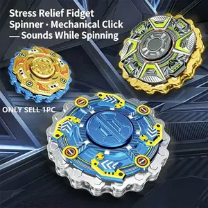 Mechanical Chain Fidget Spinner, Cyberpunk Mecha Design, Smooth Silent Bearings, Stress Relief Toy, Perfect for Gifts and Collection